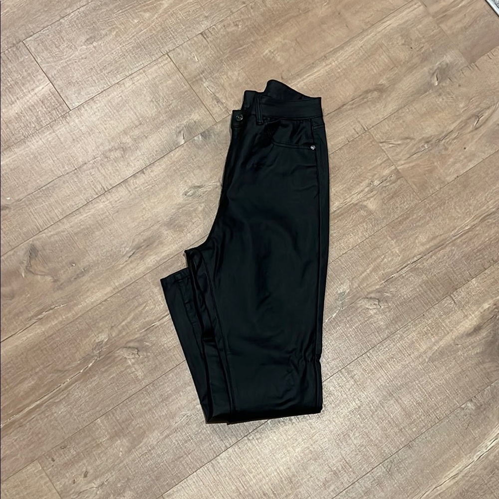 Black faux pants